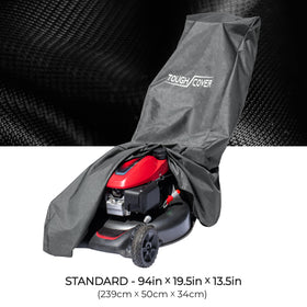 Tough Cover storage bag included keeps lawn care accessories neatly organized.