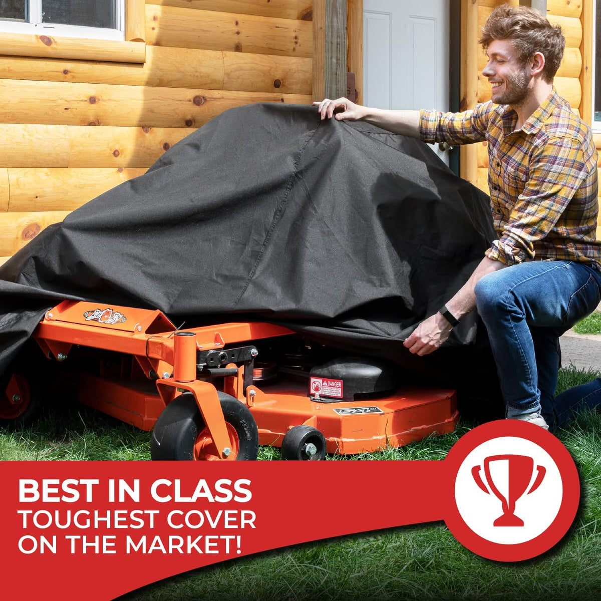 Tough Cover universal-fit riding mower models ensures broad compatibility.