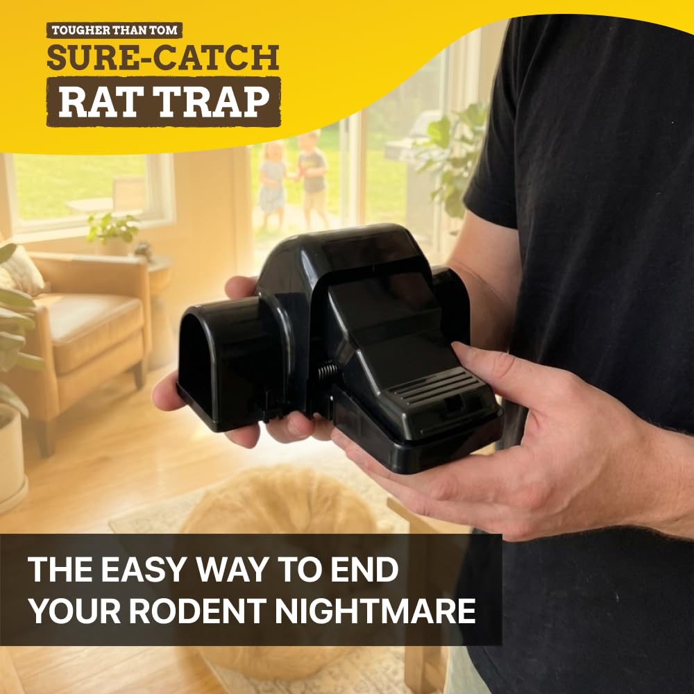 Tougher Than Tom Sure-Catch no-touch disposal keeps hands clean after release