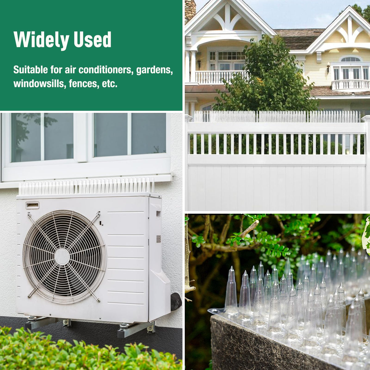 Touri durable weather spikes withstand outdoor conditions for year-round use