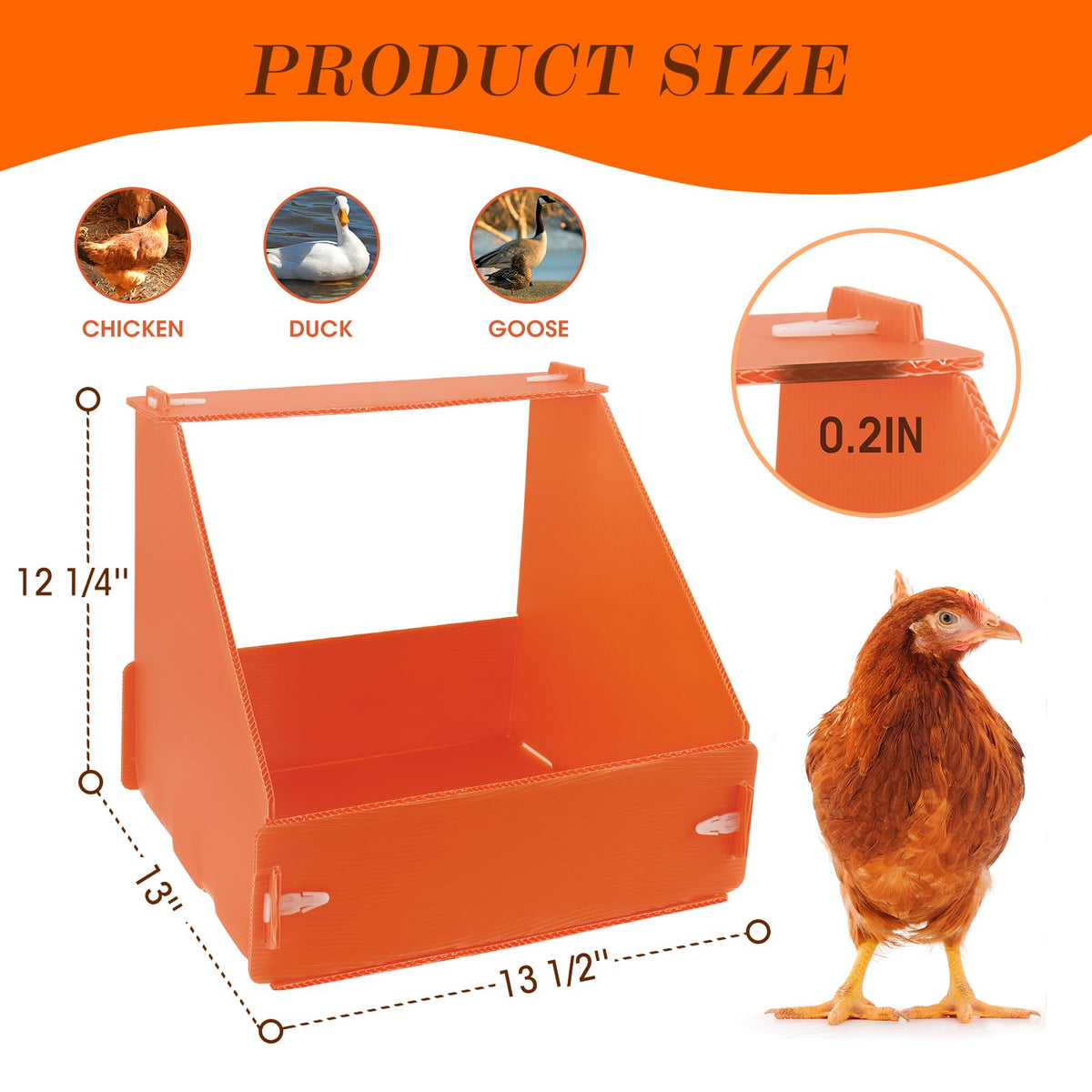 Touri nesting box assembly Velcro enables quick setup for busy coops.