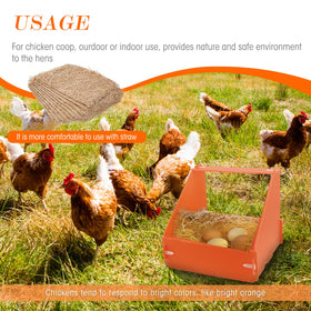 Touri orange nesting box dimensions help fit standard housing.