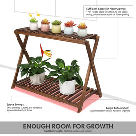 Bottom shelf fitting larger pots on the Tovacu stand