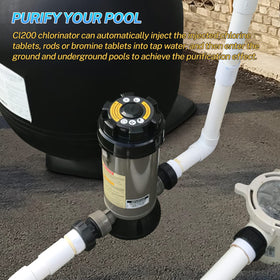 TOVEN-RV CL200 corrosion-resistant body withstands harsh pool chemicals.