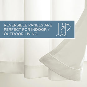 Town & Country Basics Cabana solid curtains indoors demonstrate light filtering privacy.