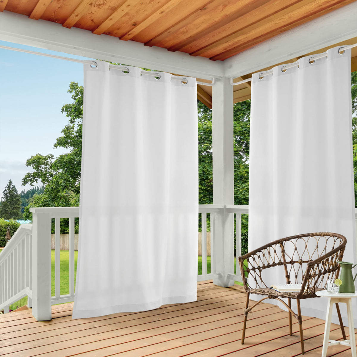Town and Country Basics Cabana panel with water-repellent fabric for outdoor spaces.