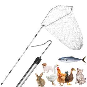 TOXYMHO chicken catcher with adjustable rod for extended reach and safer handling.