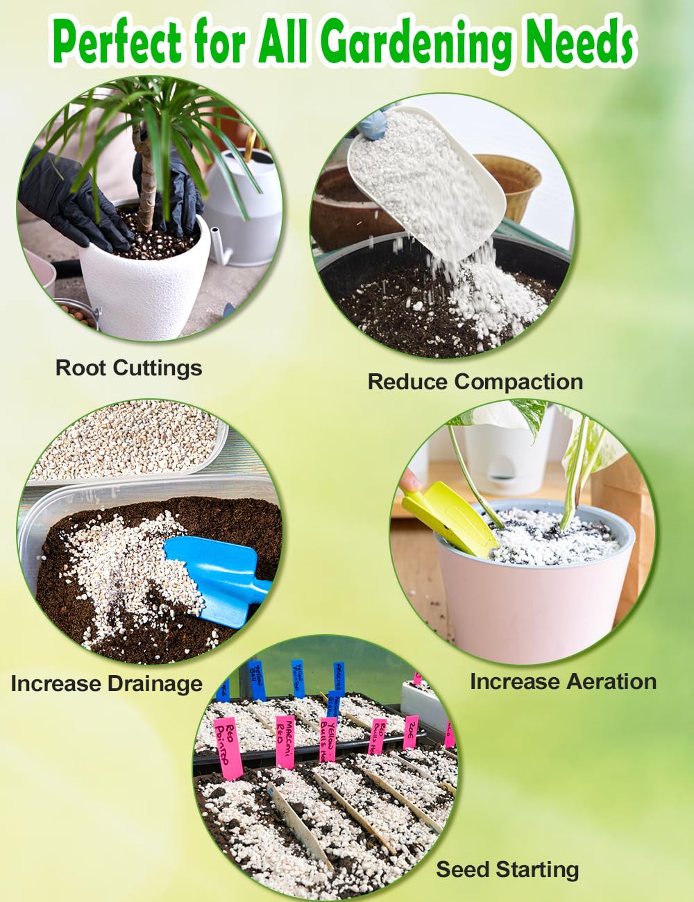 TOYPOPOR Perlite contributes to long-term soil structure and vitality.