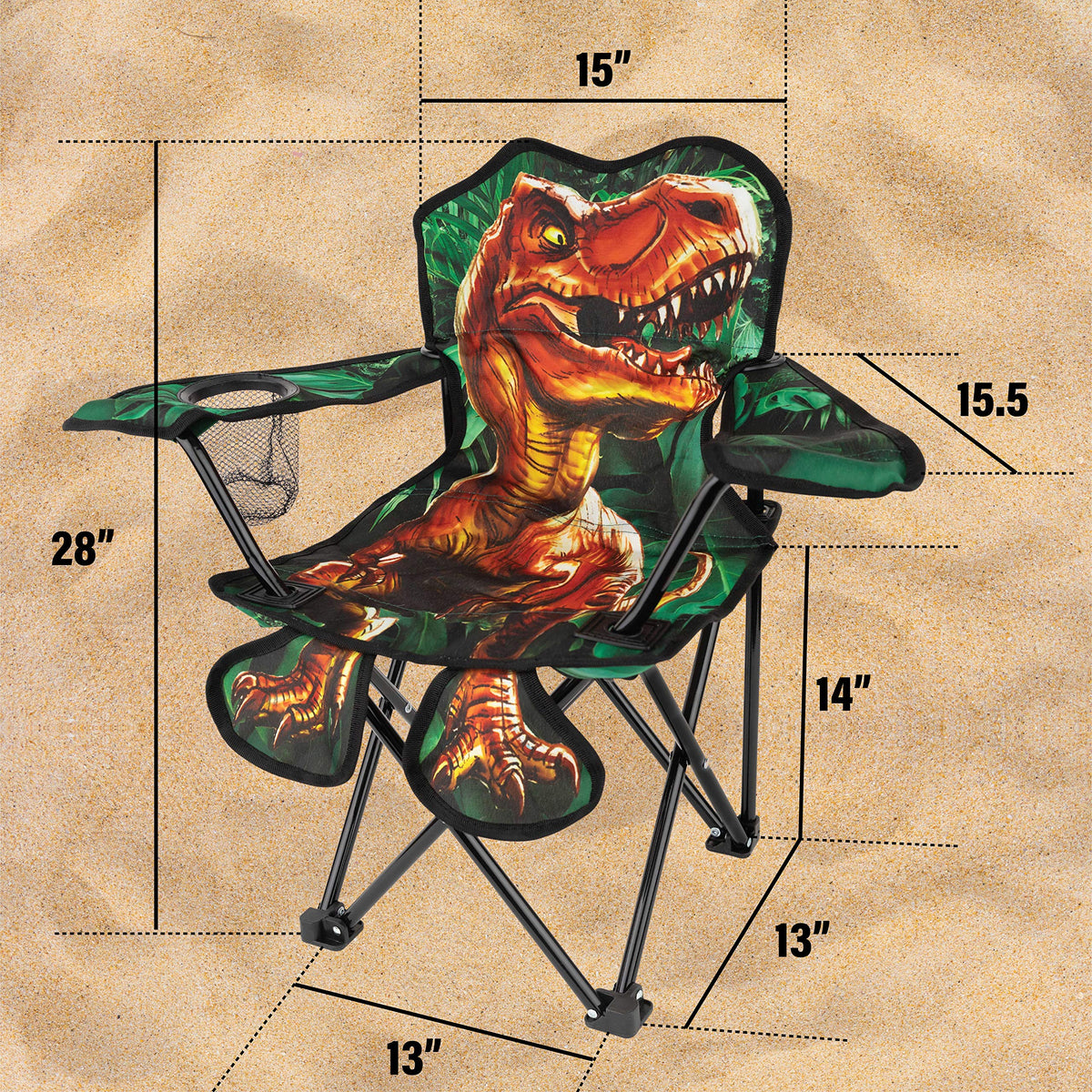Toy To Enjoy sturdy metal frame provides stable outdoor seating.