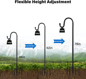 ToyHotels bird feeder stand versatile hanging pole for lanterns and plants