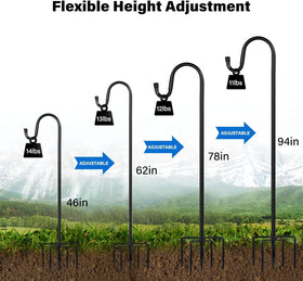 ToyHotels Shepherd Hooks ground stake installation demonstrates quick setup for outdoor displays.
