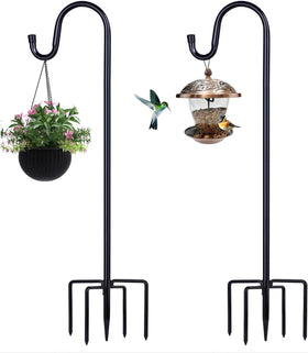 ToyHotels Shepherd hook two pack, 78 inches tall, five prong base for sturdy hanging displays