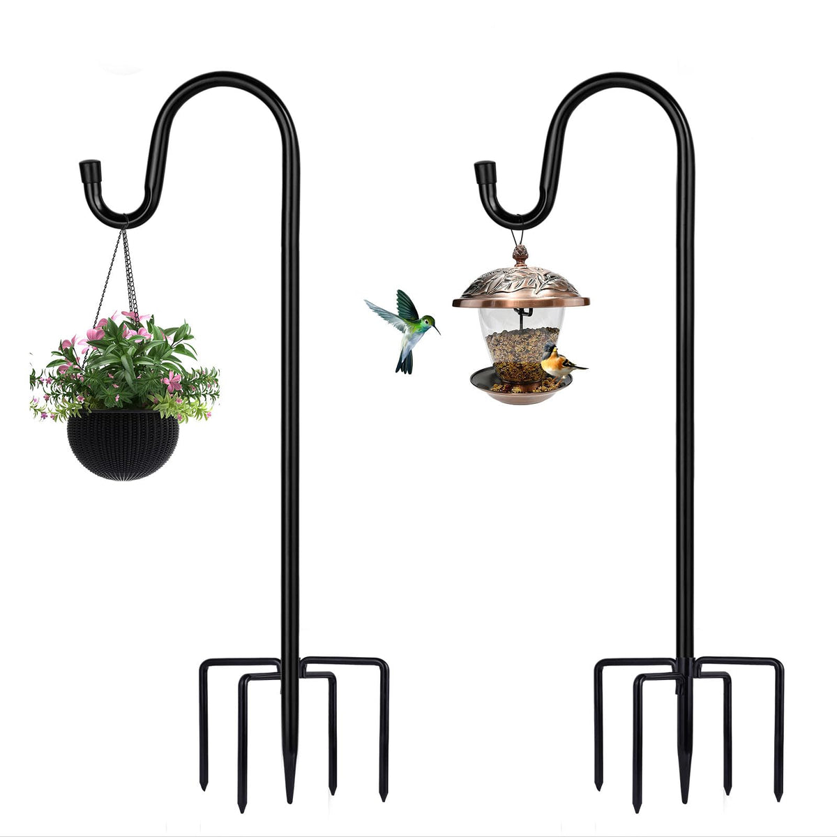 ToyHotels five prong base provides stable hold on varied soil
