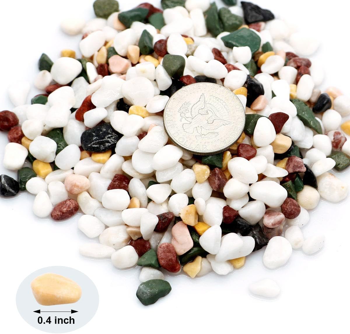TOYPOPOR color-mixed aquarium stones brighten tanks with durable color.