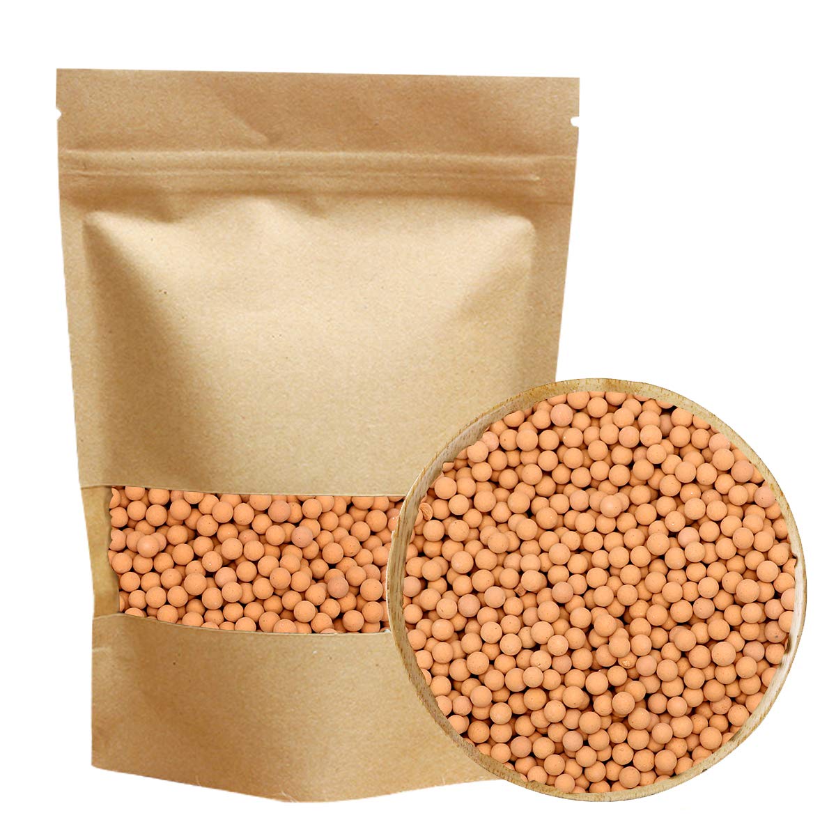 TOYPOPOR clay pebbles 2.2lb bag for soil aeration and drainage