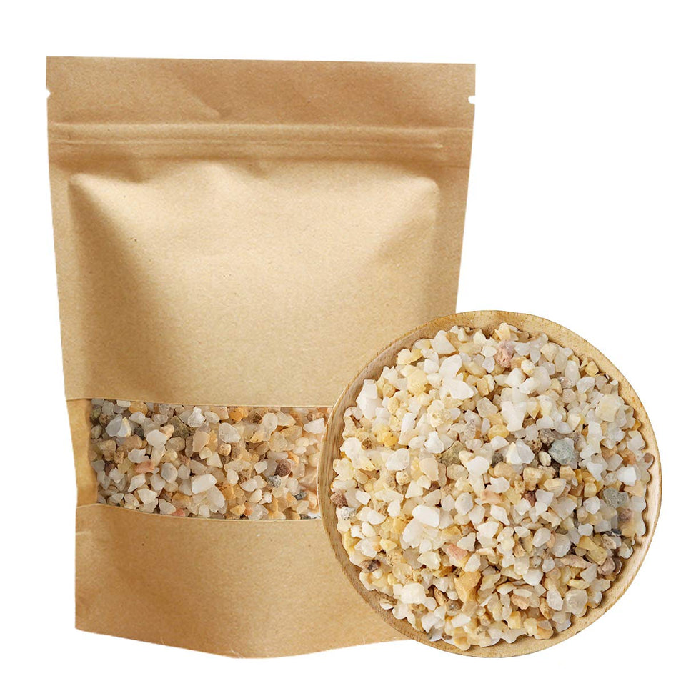 TOYPOPOR coarse silica sand close-up for bonsai, natural texture and color