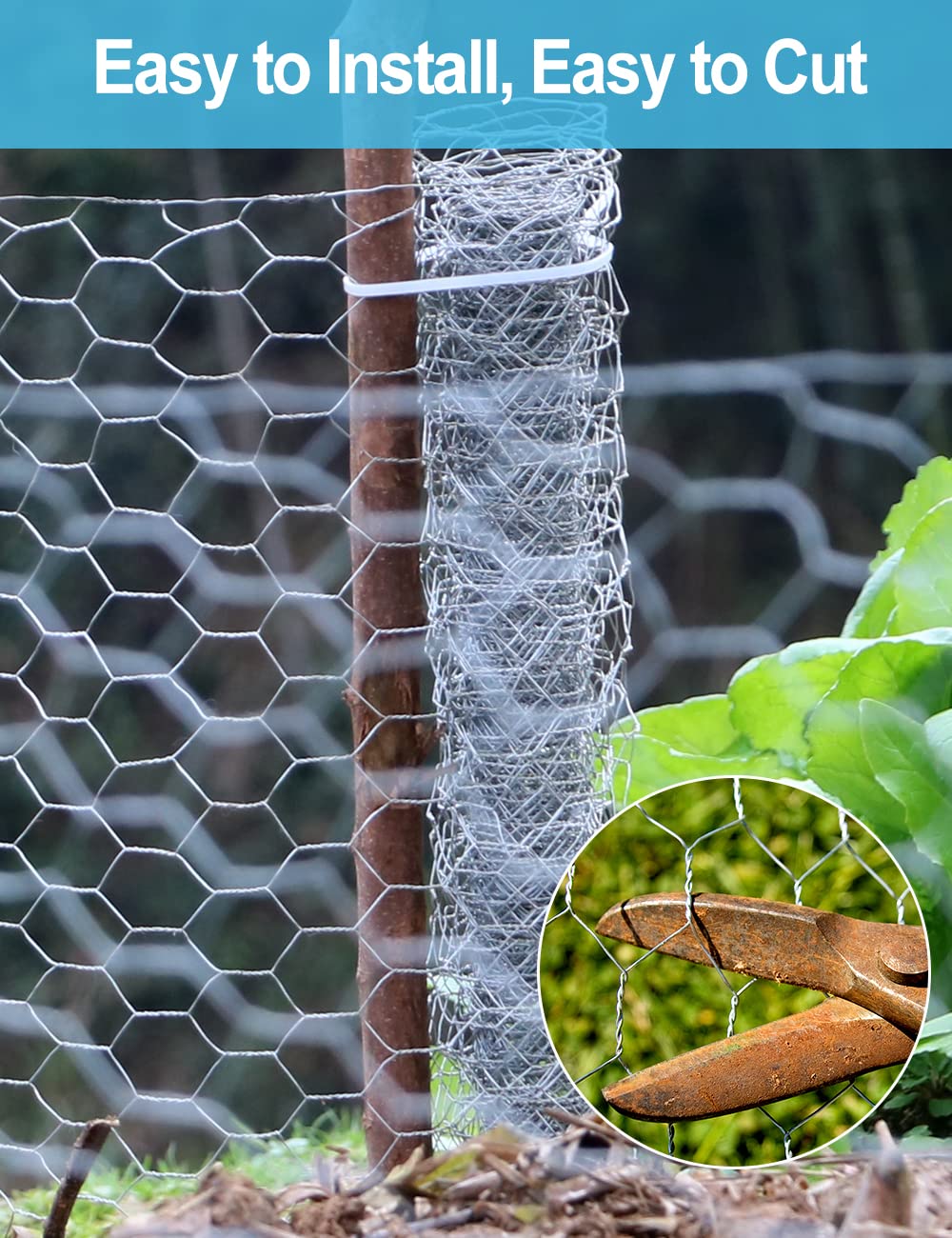 TOYPOPOR cut and shape wire mesh for outdoor projects and fencing