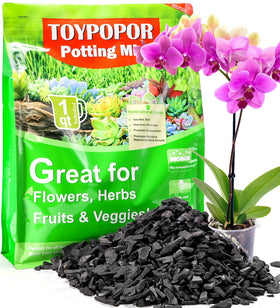 TOYPOPOR Horticultural Charcoal bag 1quart for indoor soil amendment and drainage.