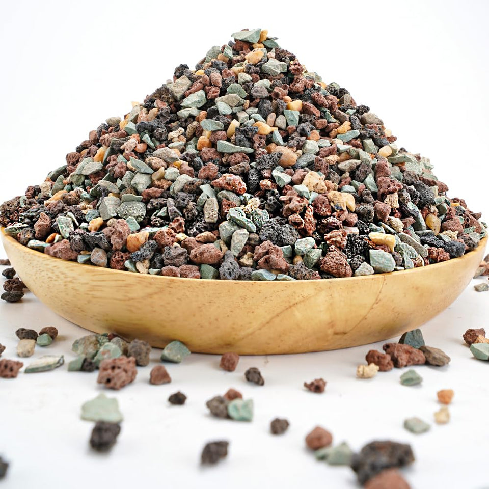 TOYPOPOR Mix lava rock pebbles enhance drainage for thriving succulents.