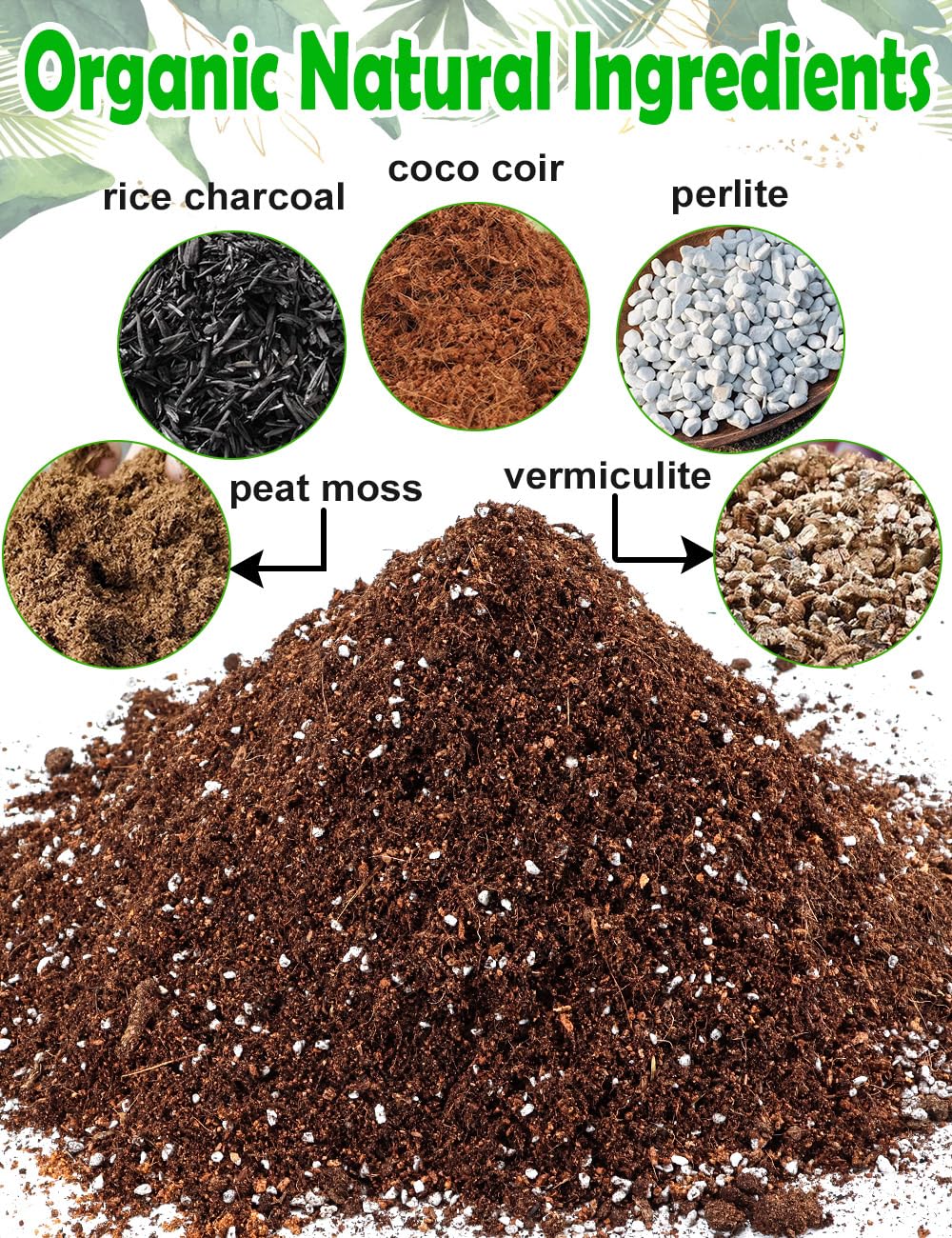 TOYPOPOR mix demonstrates moisture retention for longer intervals between watering.