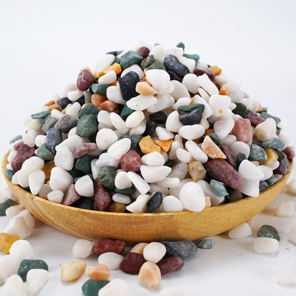 TOYPOPOR 5-10 mm terrarium stones provide uniform size and tidy drainage.