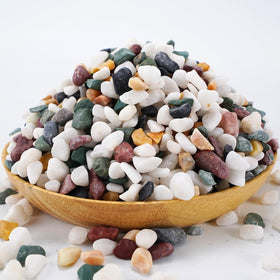 TOYPOPOR 5-10 mm terrarium stones provide uniform size and tidy drainage.