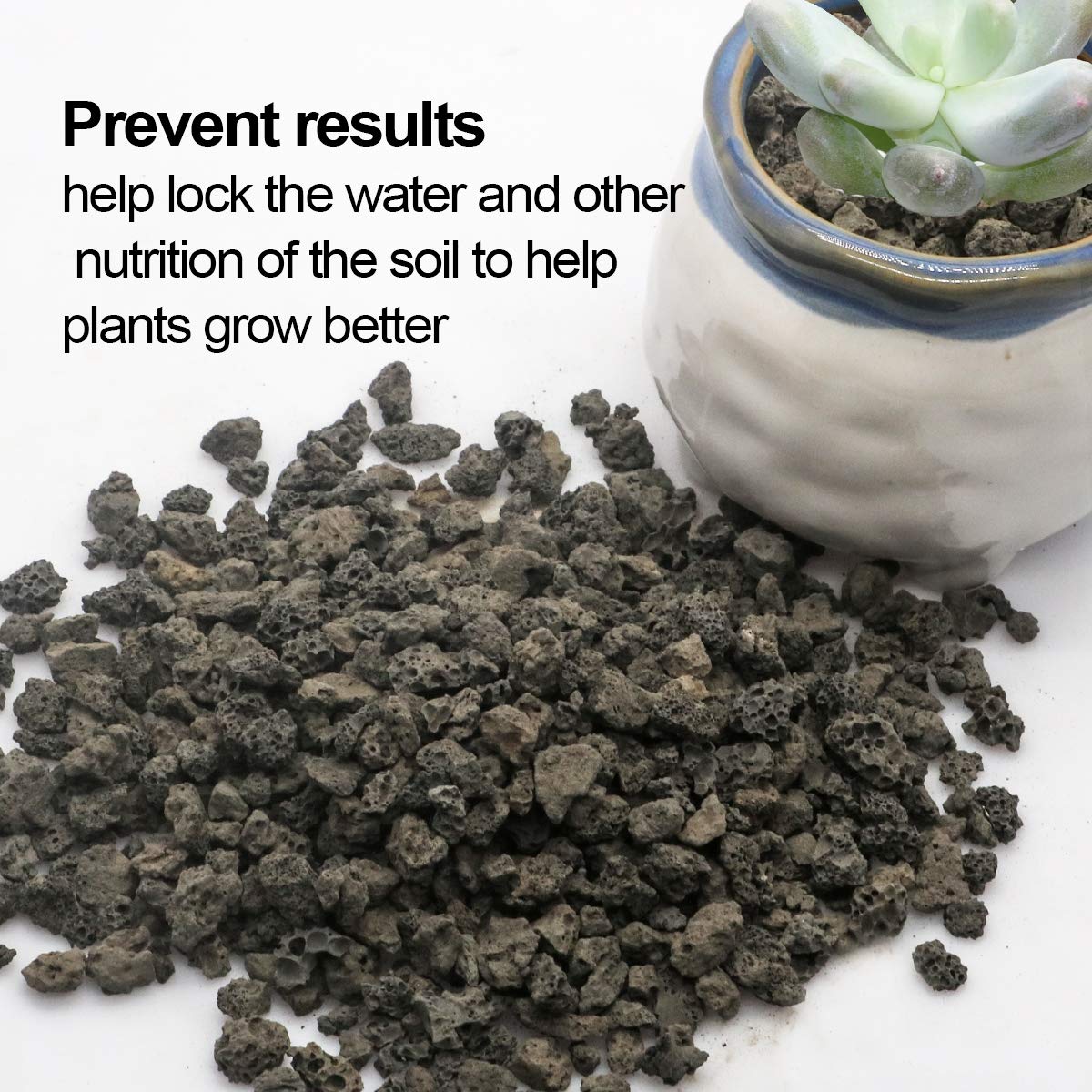 TOYPOPOR garden landscape lava rock for decorative drainage and color.