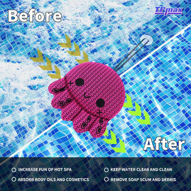 TPmax 3D honeycomb micromesh traps scum and oil for a refreshed spa experience.