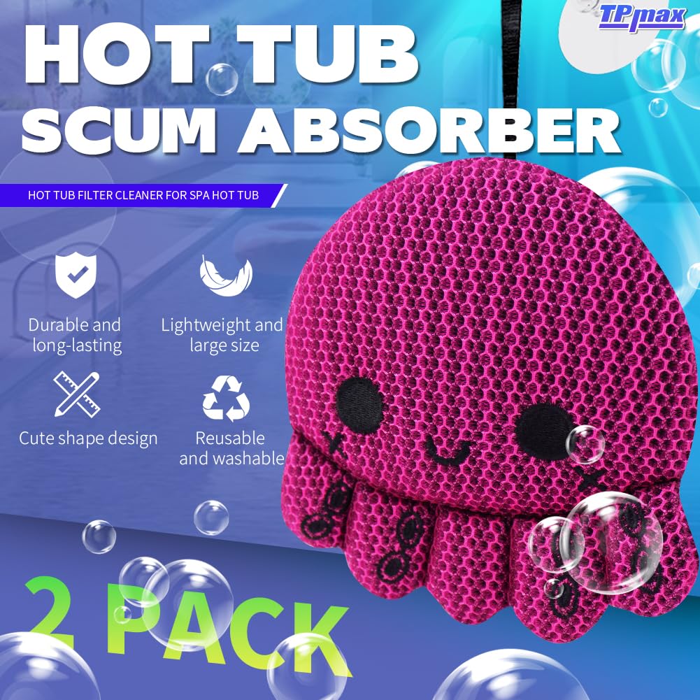 TPmax octopus-shaped sponge adds playful design while absorbing grime in the spa.
