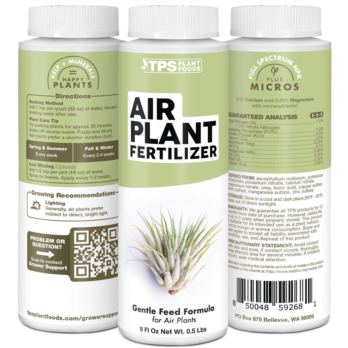 TPS NUTRIENTS Air Plant Fertilizer USA-made quality for home care