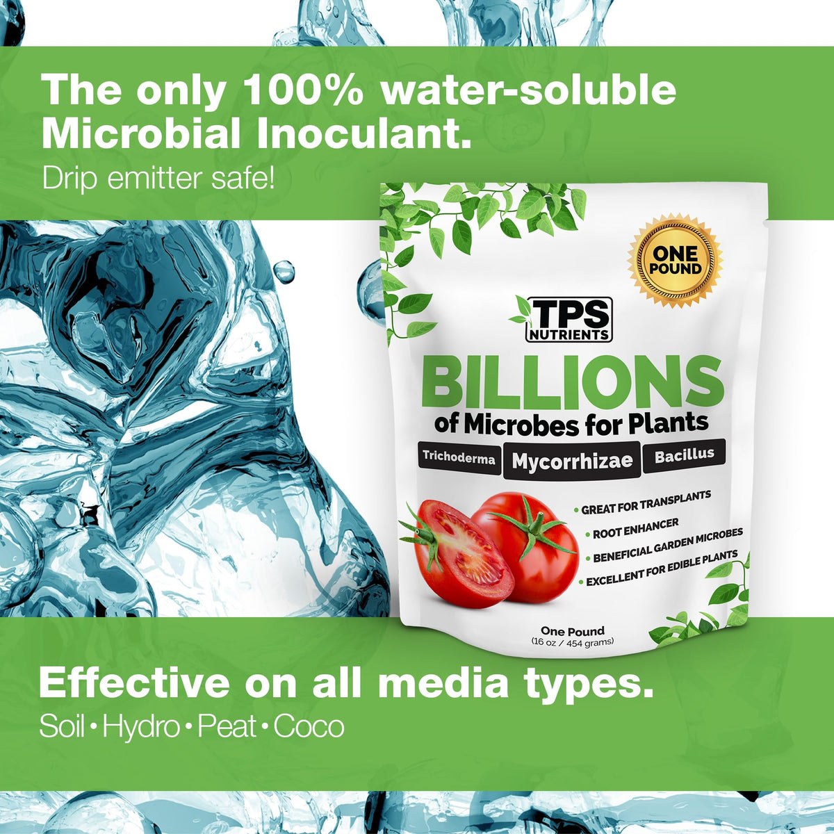 TPS Nutrients Billions root growth highlights robust roots for deeper establishment.