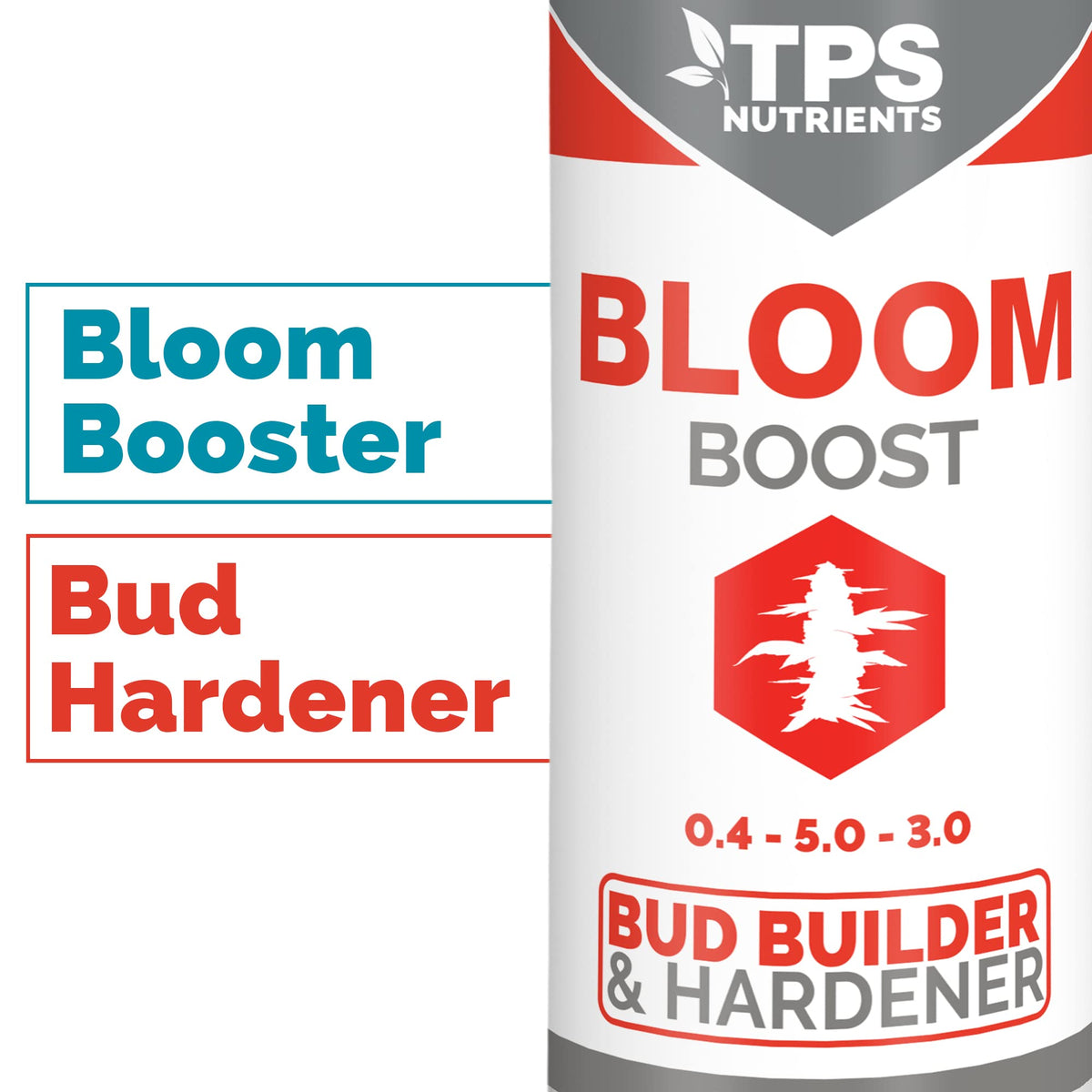 TPS NUTRIENTS Bloom Bud Builder redirects energy to flowering sites for enhanced blooms.
