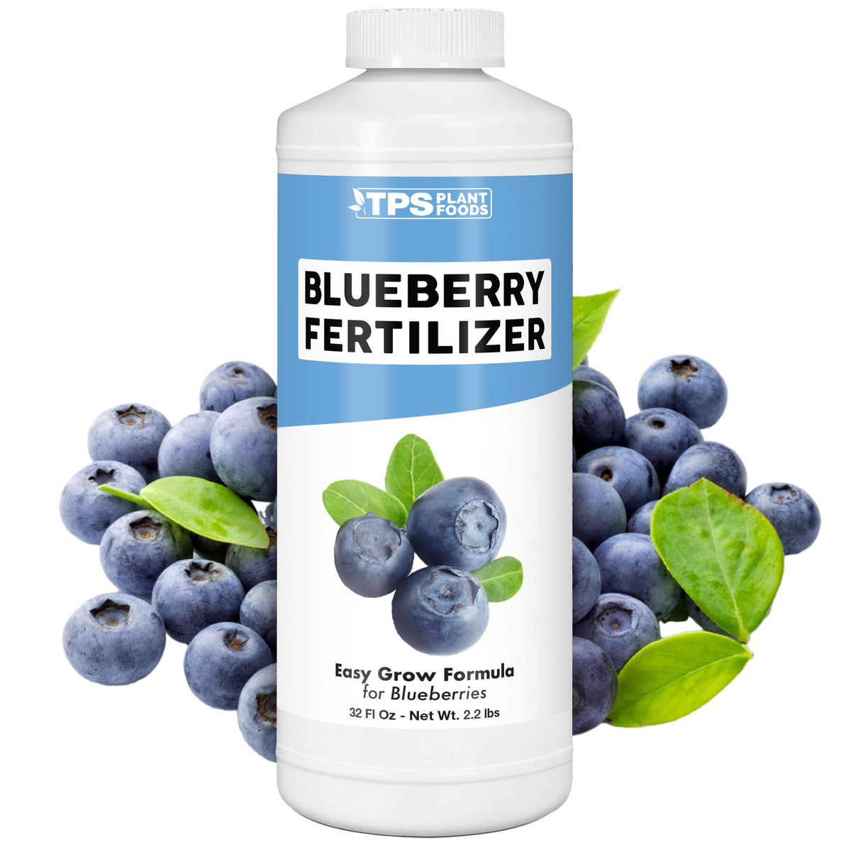 TPS NUTRIENTS Blueberry Fertilizer bottle supports bigger berries and stronger growth.