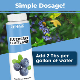 TPS NUTRIENTS Blueberry Fertilizer being dispensed for precise root feeding