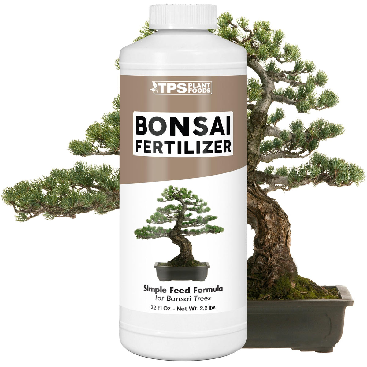 TPS NUTRIENTS Bonsai Fertilizer Liquid 32oz bottle pour boosts nutrient delivery for faster uptake