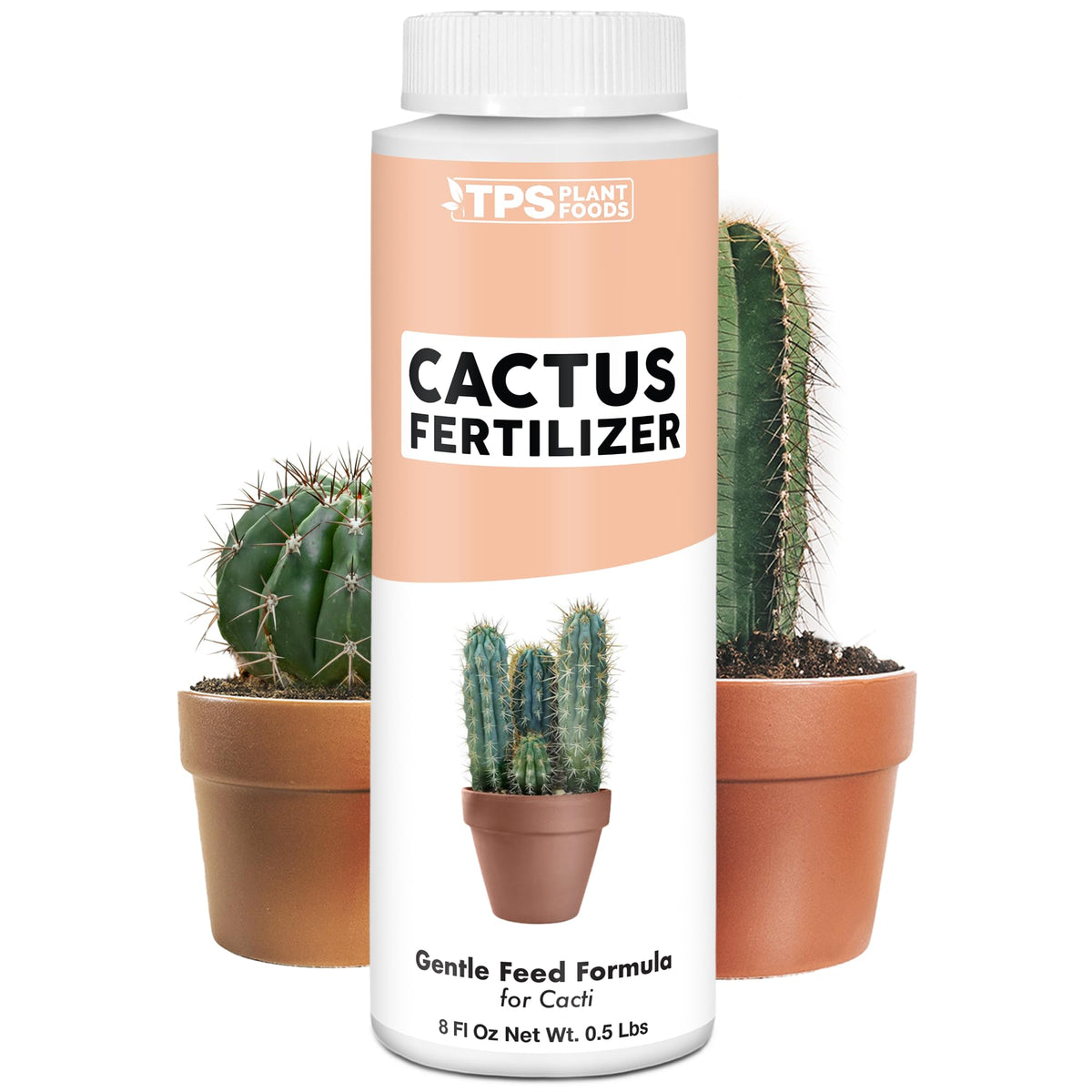 TPS NUTRIENTS Cactus Fertilizer bottle pour for controlled feeding and steady cactus growth.