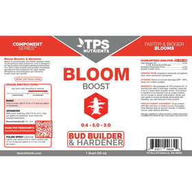 TPS NUTRIENTS Flower Hardener highlights denser, stronger flower structures.
