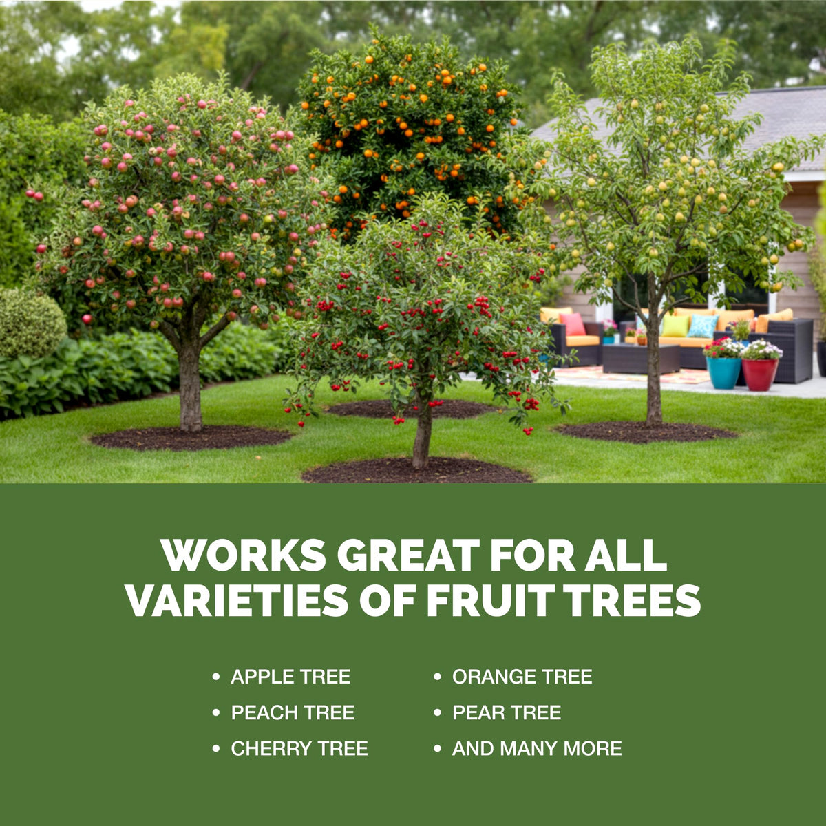 TPS NUTRIENTS Fruit Tree Fertilizer flower-fruit supports bloom vigor and larger harvests