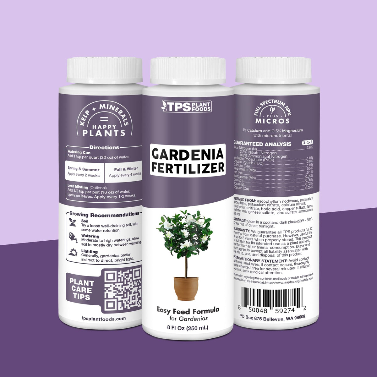 TPS NUTRIENTS Gardenia patio shrub growth after treatment