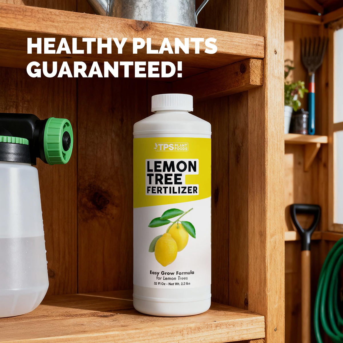 TPS NUTRIENTS Lemon Tree Fertilizer fruit bloom image hints at enhanced flowering potential.