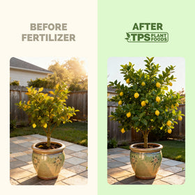 TPS NUTRIENTS Lemon Tree Fertilizer liquid-formula supports balanced citrus nutrition and leaf vitality.