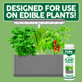 TPS NUTRIENTS liquid plant food in AeroGarden setup promotes herbs