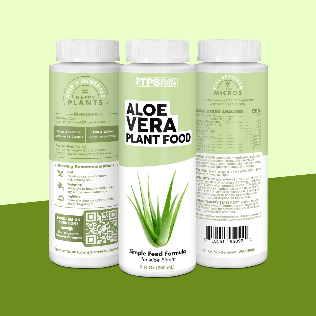TPS NUTRIENTS Lush green aloe vitality from gentle nutrition.