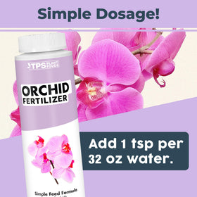 TPS NUTRIENTS Orchid Fertilizer bloom closeup highlighting vibrant flowers