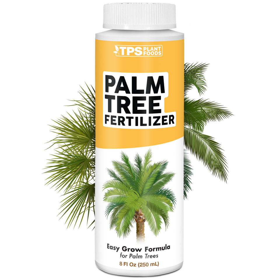TPS NUTRIENTS palm tree fertilizer bottle boosts lush fronds and steady growth