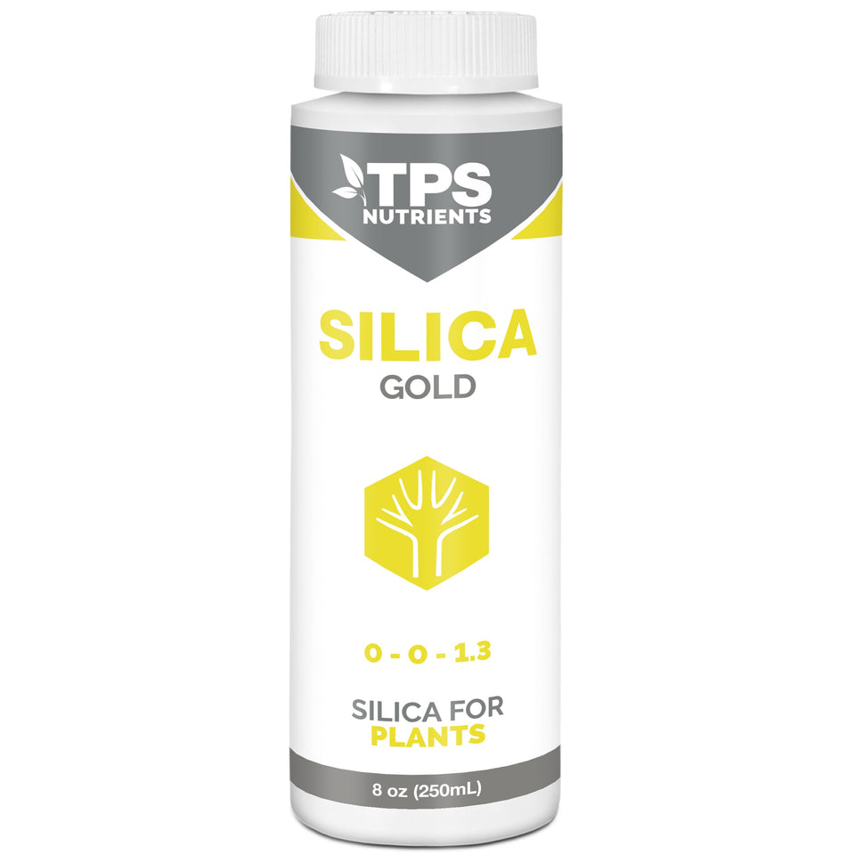 TPS NUTRIENTS Silica Gold bottle for stronger stems and healthier growth.