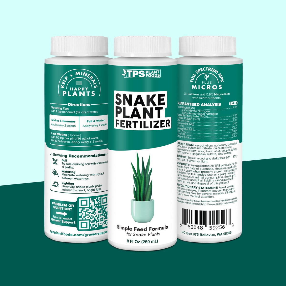 TPS NUTRIENTS Snake Plant Fertilizer fits into home office plant care.