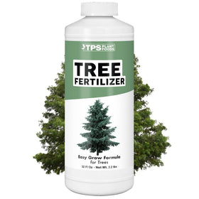 TPS NUTRIENTS Tree Fertilizer bottle pour supports balanced growth and deeper roots.