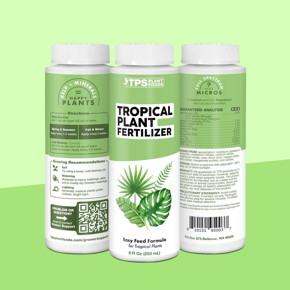 TPS NUTRIENTS bottle and packaging designed for easy use