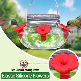 TPZAERK thickened glass bottle guards against outdoor wear and wind.
